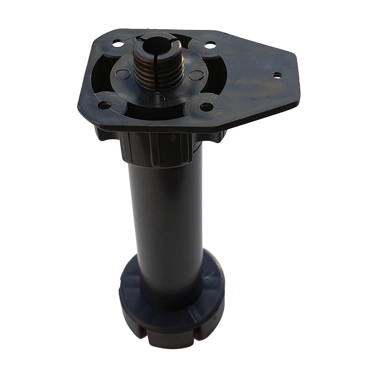 Nóżka kuchenna h150 ze wspornikiem i trzpieniem czarna