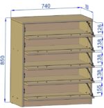 Szafka na buty Pasja 5K, Biały - obrazek 4