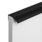 Uchwyt meblowy krawędziowy 96/130mm czarny mat - obrazek 2