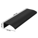 Uchwyt meblowy krawędziowy 128/160mm czarny mat - obrazek 3