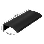 Uchwyt meblowy krawędziowy 96/130mm czarny mat - obrazek 3