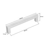 Uchwyt meblowy KW128 alu mat - wymiary