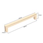 Uchwyt meblowy KW160 złoty - wymiary