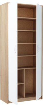 Regał Simple R4, Dąb Sonoma/Biały - obrazek 5