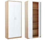 Regał simple dąb sonoma/biały