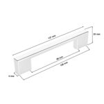 Uchwyt meblowy UL chrom połysk - wymiary