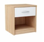 szafka nocna dąb sonoma/biały