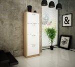 Szafka na buty 4K, Dąb Sonoma/Biały - obrazek 3