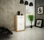 Szafka na buty 2K1S, Dąb Sonoma/Biały - obrazek 3