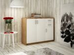 Komoda 3D2S Harmonia, Dąb Sonoma/Biały - obrazek 3