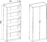 Regał Simple, Biały - obrazek 7