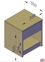 Szafka nocna Dąb sonoma - obrazek 5